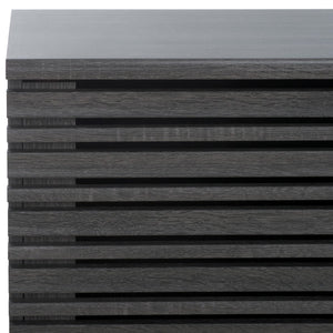 Safavieh Esma Low Sideboard/Media Stand Distressed Black 54.9" x 15.2" x 23.6"