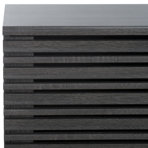 Safavieh Esma Low Sideboard/Media Stand Distressed Black 54.9" x 15.2" x 23.6"