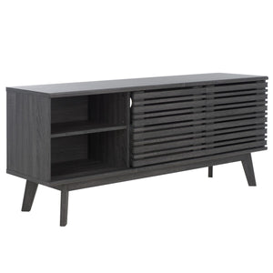 Safavieh Esma Low Sideboard/Media Stand Distressed Black 54.9" x 15.2" x 23.6"