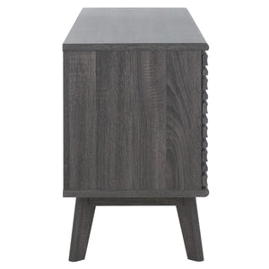 Safavieh Esma Low Sideboard/Media Stand Distressed Black 54.9" x 15.2" x 23.6"