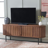 Safavieh Enid 4 Door Media Stand Walnut 59.9" x 15.4" x 23.1"