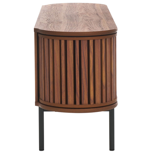 Safavieh Enid 4 Door Media Stand Walnut 59.9" x 15.4" x 23.1"