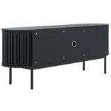 Safavieh Enid 4 Door Media Stand Black 59.9" x 15.4" x 23.1"