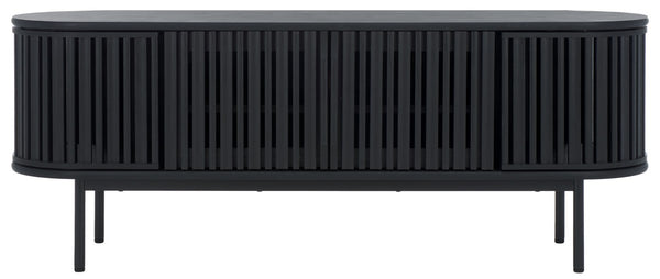 Safavieh Enid 4 Door Media Stand Black 59.9" x 15.4" x 23.1"