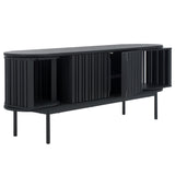 Safavieh Enid 4 Door Media Stand Black 59.9" x 15.4" x 23.1"