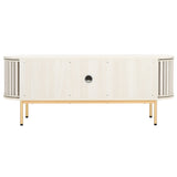 Safavieh Enid 4 Door Media Stand White 59.9" x 15.4" x 23.1"