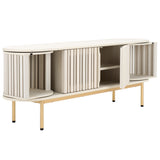 Safavieh Enid 4 Door Media Stand White 59.9" x 15.4" x 23.1"