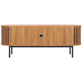 Safavieh Enid 4 Door Media Stand Oak 59.9" x 15.4" x 23.1"