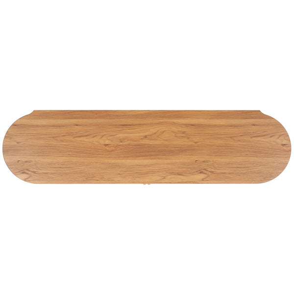 Safavieh Enid 4 Door Media Stand Oak 59.9" x 15.4" x 23.1"