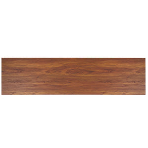 Safavieh Esma 3 Door Media Stand Walnut 58.7" x 15.2" x 21.1"