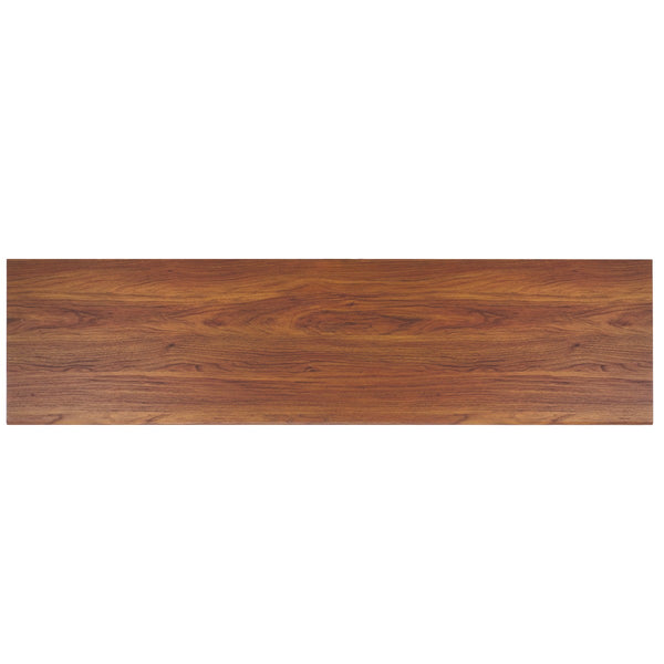 Safavieh Esma 3 Door Media Stand Walnut 58.7" x 15.2" x 21.1"