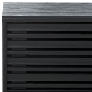 Safavieh Esma 3 Door Media Stand Black 58.7" x 15.2" x 21.1"