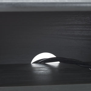 Safavieh Esma 3 Door Media Stand Black 58.7" x 15.2" x 21.1"