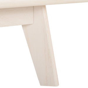 Safavieh Esma 3 Door Media Stand White 58.7" x 15.2" x 21.1"