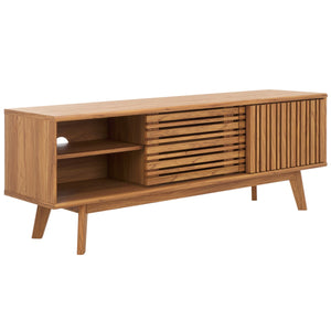 Safavieh Esma 3 Door Media Stand Oak 58.7" x 15.2" x 21.1"
