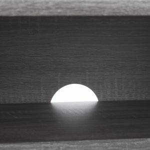 Safavieh Esma 3 Door Media Stand Distressed Black 58.7" x 15.2" x 21.1"