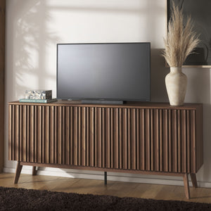 Safavieh Helena Large Media Stand - Elegant Walnut Finish With 4 Drawers & 4 Shelves For Stylish Storage Walnut Wood,Metal Med9641a-2bx