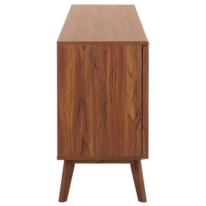 Safavieh Helena Large Media Stand - Elegant Walnut Finish With 4 Drawers & 4 Shelves For Stylish Storage Walnut Wood,Metal Med9641a-2bx