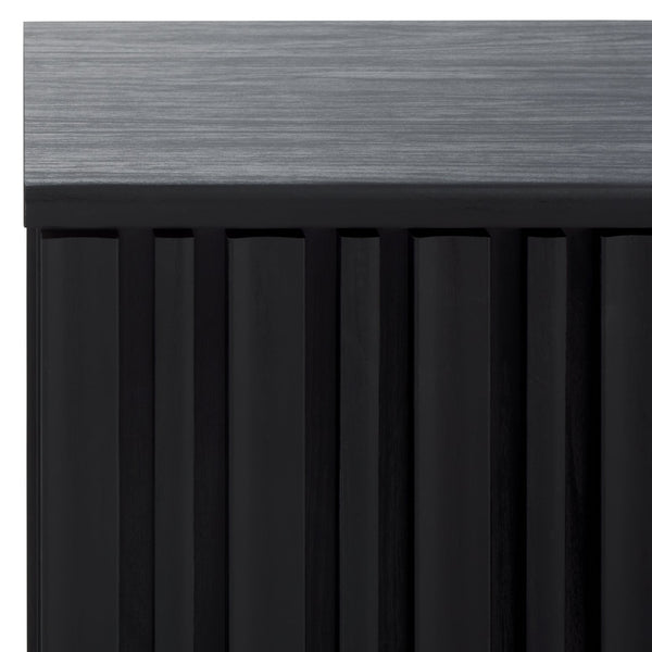 Safavieh Helena Large Media Stand - Elegant Walnut Finish With 4 Drawers & 4 Shelves For Stylish Storage Black Wood,Metal Med9641b-2bx