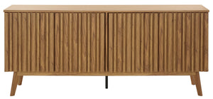 Safavieh Helena Large Media Stand - Elegant Walnut Finish With 4 Drawers & 4 Shelves For Stylish Storage Oak Wood,Metal Med9641c-2bx