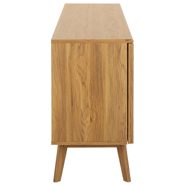 Safavieh Helena Large Media Stand - Elegant Walnut Finish With 4 Drawers & 4 Shelves For Stylish Storage Oak Wood,Metal Med9641c-2bx