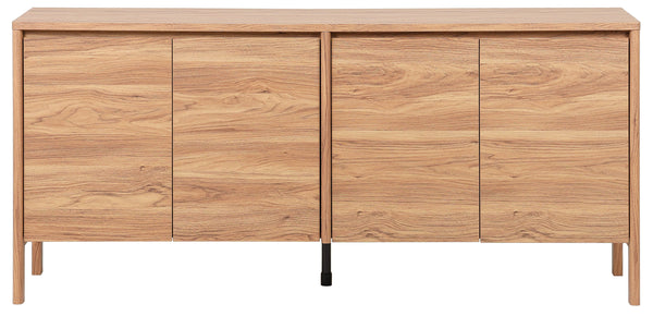 Safavieh Glapelle 4 Door 2 Shelf Sideboard/Media Stand - Elegantly Crafted Oak Storage For Modern Homes Oak Pb,Mdf Med9643a-2bx