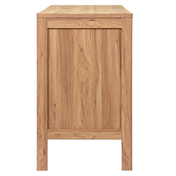 Safavieh Glapelle 4 Door 2 Shelf Sideboard/Media Stand - Elegantly Crafted Oak Storage For Modern Homes Oak Pb,Mdf Med9643a-2bx