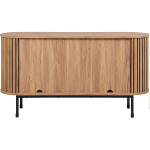 Safavieh Enid Large 2 Door Sideboard & Media Stand In Oak & Black - Elegant Storage Solution For Any Room Oak ,Black Wood ,Metal Med9644c-2bx