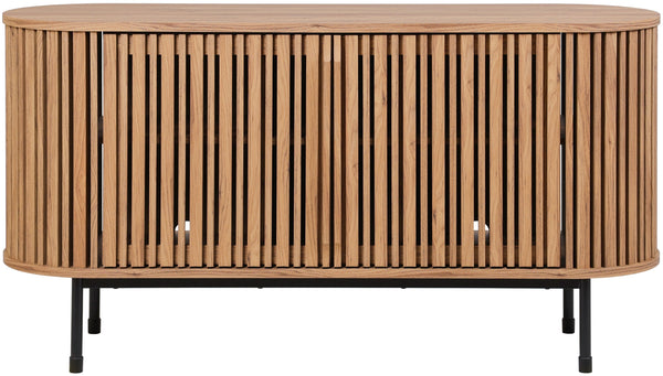 Safavieh Enid Large 2 Door Sideboard & Media Stand In Oak & Black - Elegant Storage Solution For Any Room Oak ,Black Wood ,Metal Med9644c-2bx