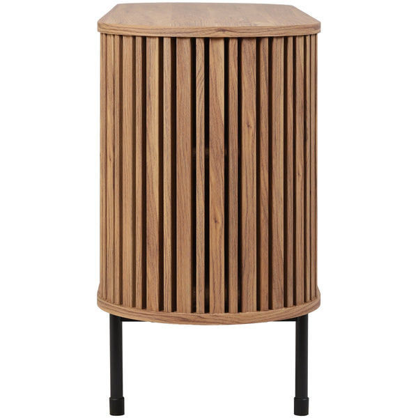 Safavieh Enid Large 2 Door Sideboard & Media Stand In Oak & Black - Elegant Storage Solution For Any Room Oak ,Black Wood ,Metal Med9644c-2bx