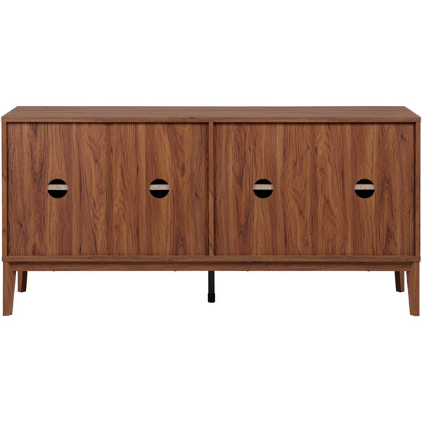 Safavieh Sibyl 4 Door Sideboard & Media Stand – Elegant Walnut Design With Ample Storage For Any Space Walnut Wood ,Metal Med9645a-2bx