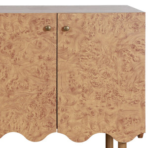 Safavieh Rowe Four Door Sideboard with Antique Gold Hardware Dark Wood Media Console MED9647A-2BX