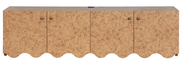 Safavieh Rowe Floating Wall Mounted Media Cabinet with Four Doors and Antique Gold Hardware MED9648A
