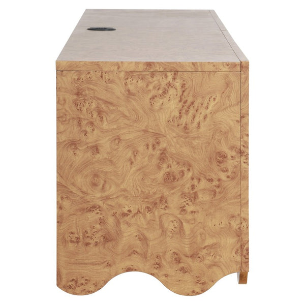 Safavieh Rowe Floating Wall Mounted Media Cabinet with Four Doors and Antique Gold Hardware MED9648A