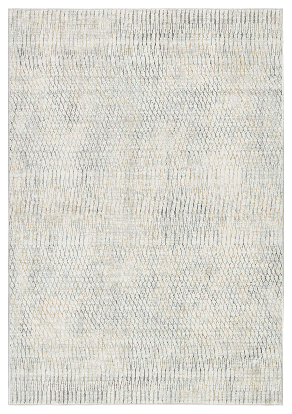 Jaipur Living Vibe by Jaipur Living Pierre Abstract Trellis Polyester Rug for Room Entryway 5'3" X 8' RUG152795