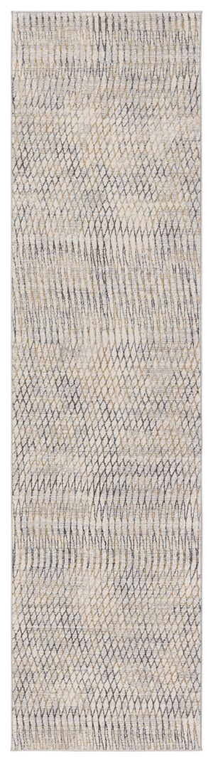 Jaipur Living Vibe by Jaipur Living Pierre Abstract Trellis Polyester Rug for Room Entryway 2'6" X 10' RUG152796