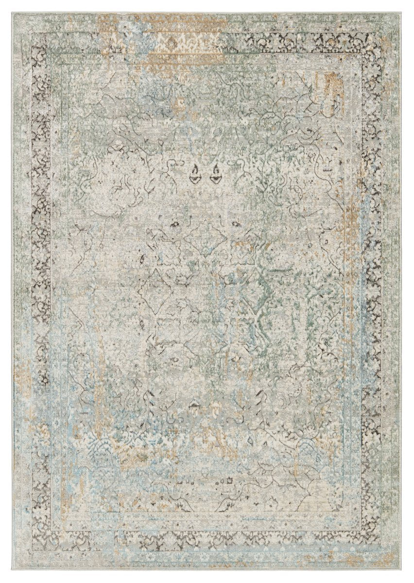 Jaipur Living Melo Thayer Mel04 Powerloomed Machinemade 100% Polyester Traditional Medallion Indoor Rug Ivory, Light Gray 100% Polyester Rug152811