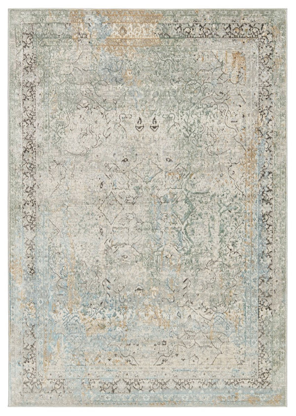 Jaipur Living Melo Thayer Mel04 Powerloomed Machinemade 100% Polyester Traditional Medallion Indoor Rug Ivory, Light Gray 100% Polyester Rug152811