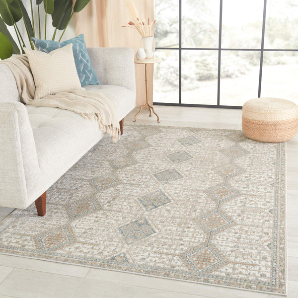 Jaipur Living Vibe by Jaipur Living Roane Trellis Lattice Polyester Rug for Room Entryway 7'10"X10' RUG152819