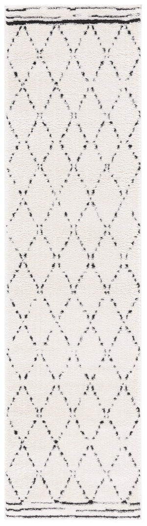 Safavieh Melody Exquisite Bohemian Area Rug - Plush Geometric Design For Sophisticated Home Decor Elegance Ivory ,Black Polyester Mel102a-3