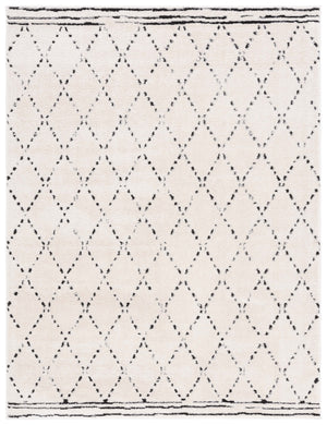 Safavieh Melody Exquisite Bohemian Area Rug - Plush Geometric Design For Sophisticated Home Decor Elegance Ivory ,Black Polyester Mel102a-3