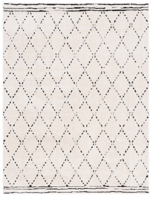 Safavieh Melody Exquisite Bohemian Area Rug - Plush Geometric Design For Sophisticated Home Decor Elegance Ivory ,Black Polyester Mel102a-3