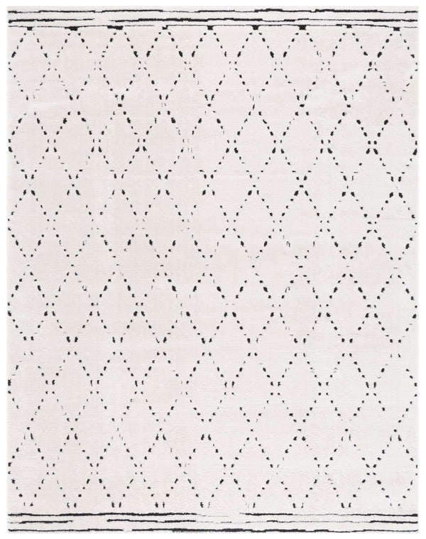 Safavieh Melody Exquisite Bohemian Area Rug - Plush Geometric Design For Sophisticated Home Decor Elegance Ivory ,Black Polyester Mel102a-3