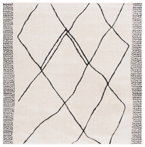 Safavieh Melody Modern Geometric Area Rug - Chic Ivory And Black Design For Contemporary Home Decor Ivory ,Black Polyester Mel104a-3