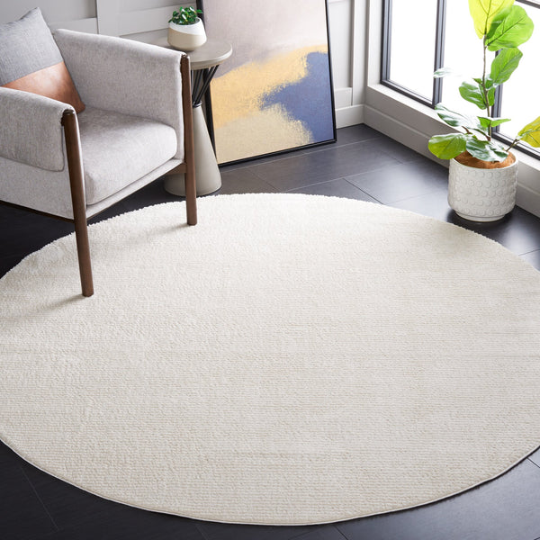 Safavieh Melody Round Ivory Area Rug — Low-Profile, Durable Power-Loomed Design For Timeless, Versatile Style 8'-0" x 8'-0" MEL108A-8R