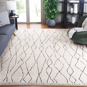 Safavieh Melody Elegant Area Rug - Luxurious Softness, Durable Design, Bohemian Charm For Timeless Spaces Ivory ,Black Polyester Mel112b-10