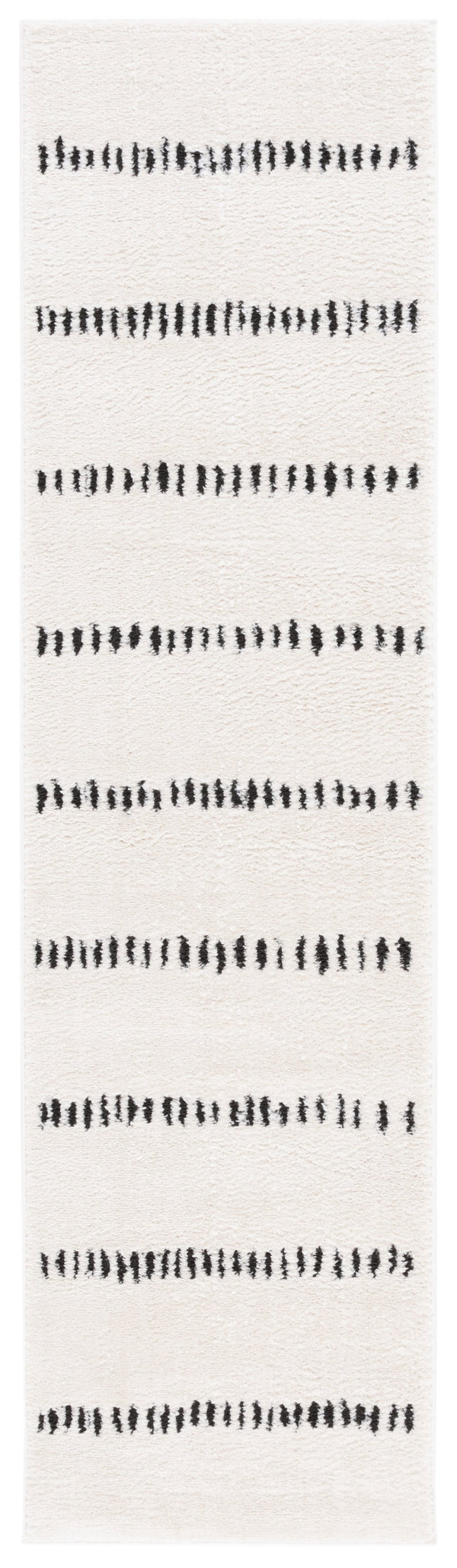 Safavieh Melody Modern Ivory And Black Geometric Rug — Low-Pile, Durable Power-Loomed Performance For Homes 6'-0" x 8'-0" MEL114A-68