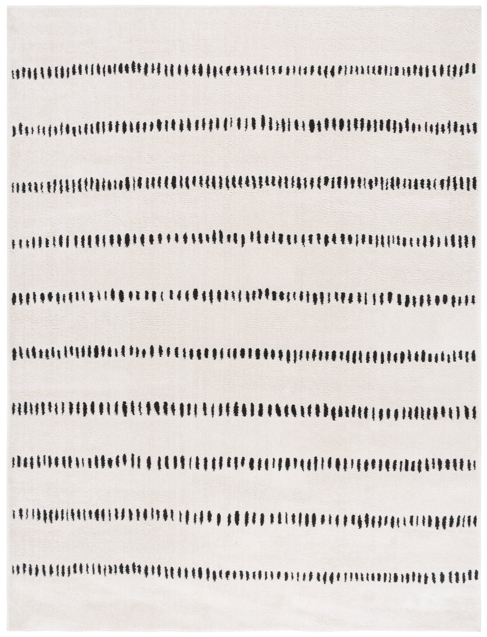 Safavieh Melody Modern Power-loomed Rug - Chic Ivory And Black Design For Stylish Home Décor And Comfort Ivory ,Black Polyester Mel114a-210