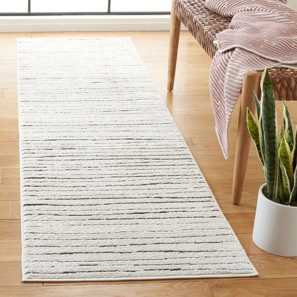 Safavieh Melody 118A Ivory/Black 6X8 Rug – Modern Power-Loomed Turkish Area Rug, Low Pile, Stain-Resistant Design MEL118A-68