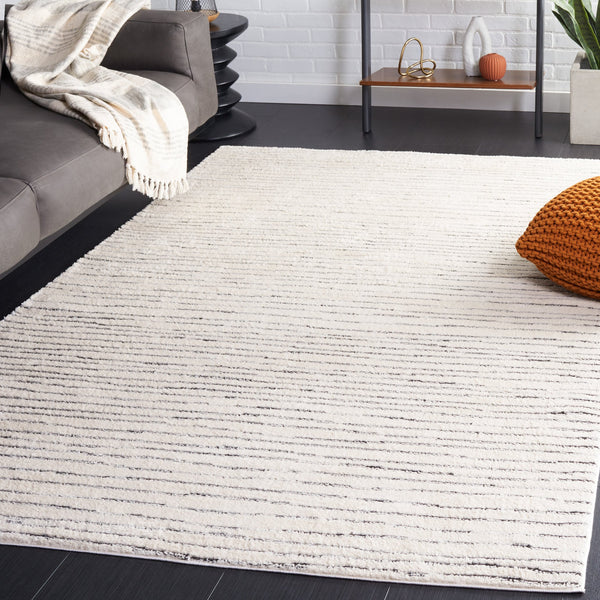 Safavieh Melody 118A Ivory/Black 6X8 Rug – Modern Power-Loomed Turkish Area Rug, Low Pile, Stain-Resistant Design MEL118A-68